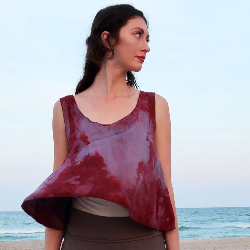 Gaia Conceptions Cropped Flowy Tank Amethyst
